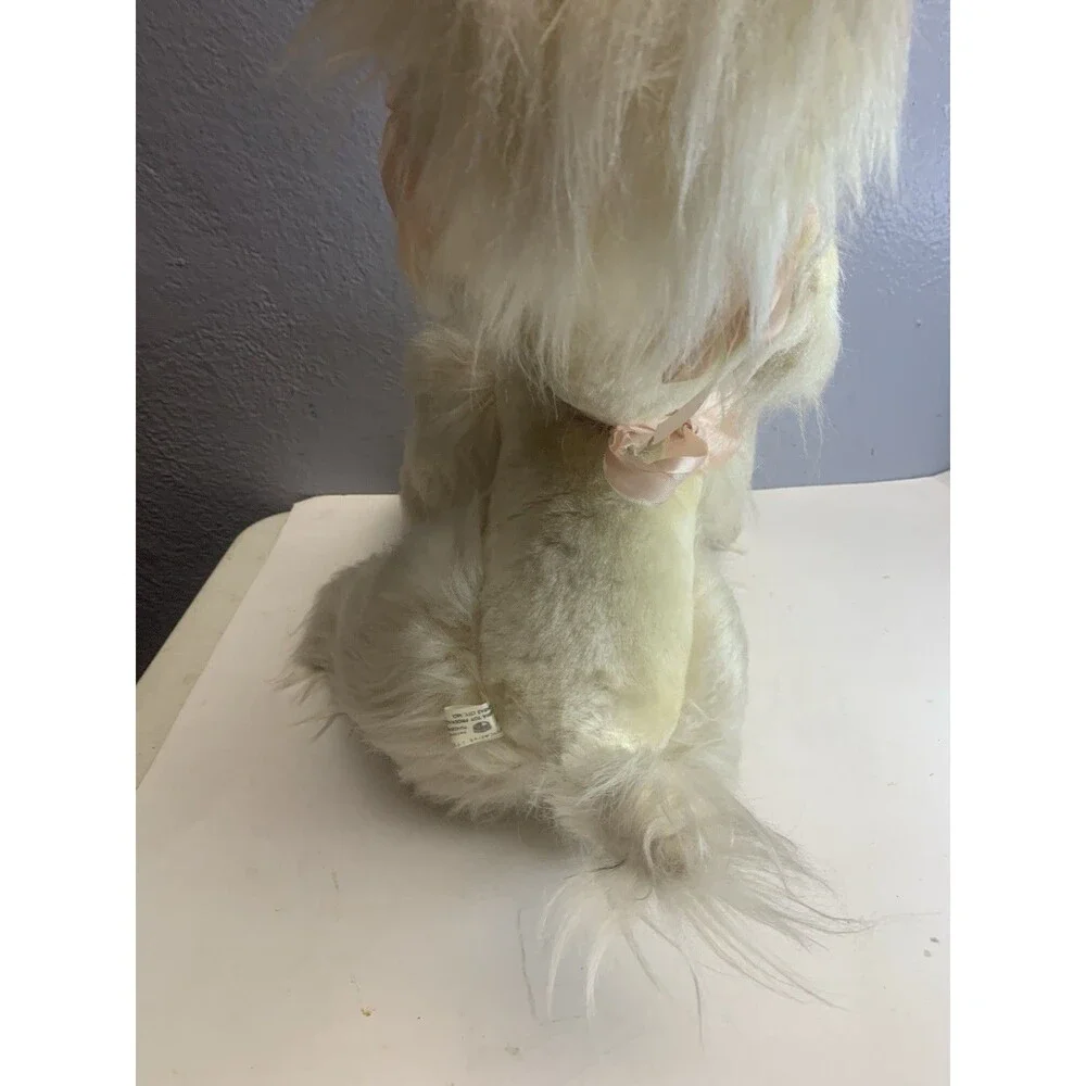 1960’s Columbia Toy Products Provocative Eyes Poodle Plush Dog Large Vintage